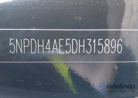 2013 Hyundai Elantra Gls z USA, uszkodzony, nr VIN 5NPDH4AE5DH315896